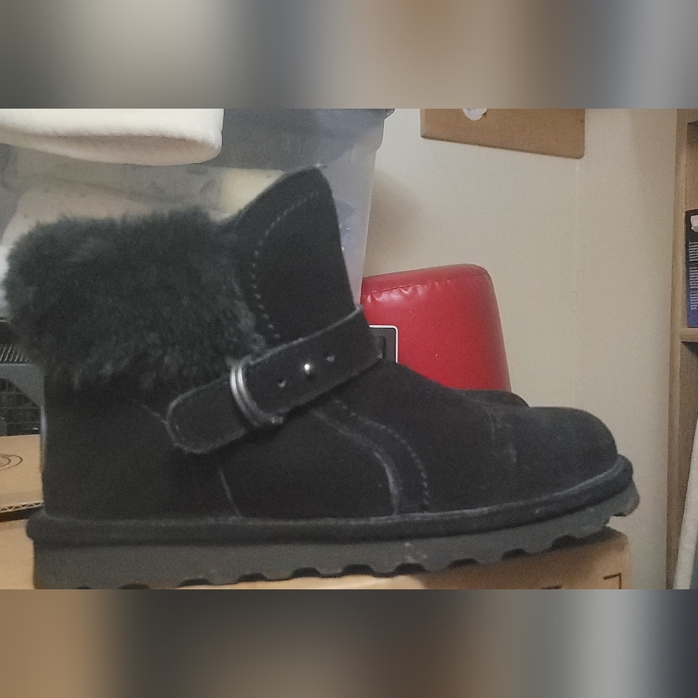 BearPaw Black Womens  Boots